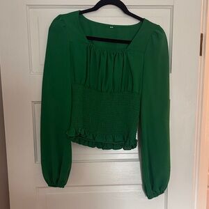 Elegant Green Women's Top